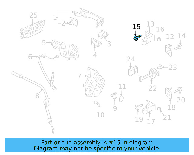 Upper Hinge Mount Bolt N-912-056-02 - View 4
