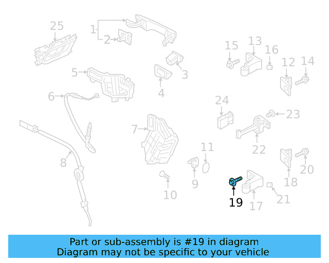 Upper Hinge Mount Bolt N-912-056-02 - View 7