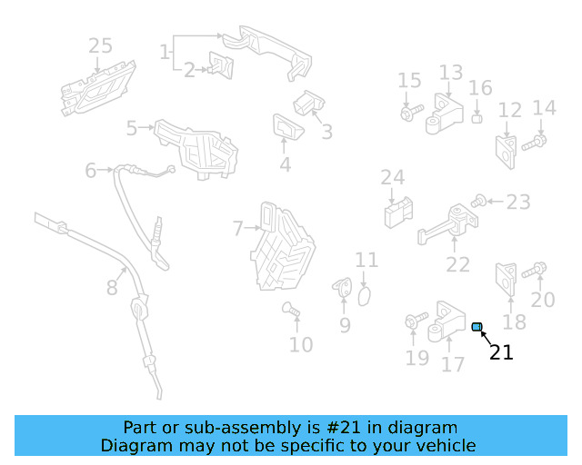 Upper Hinge Dust Cap 8T0-837-947 - View 14