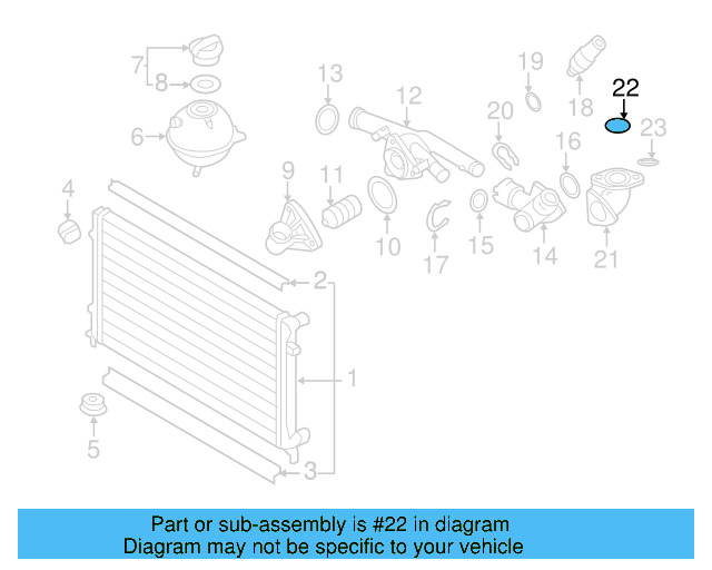 Flange Seal 03H-121-041-A - View 9