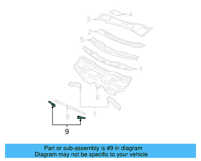 Cross Bar Retainer 3U0-803-357 - View 3