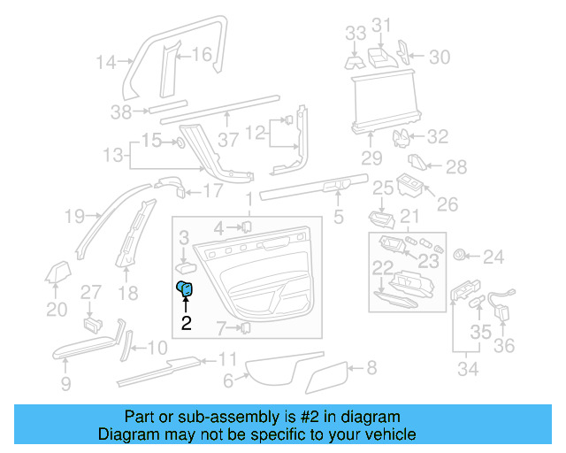 Door Trim Panel Clip 6Q0-868-243 - View 24