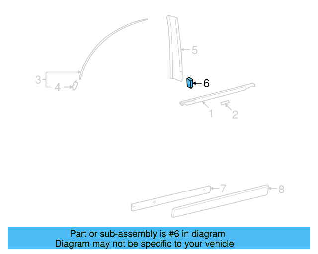Applique Cover 3D4-837-865-A - View 3