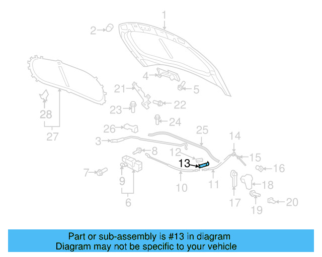 Release Cable Cover 6R0-823-347 - View 8