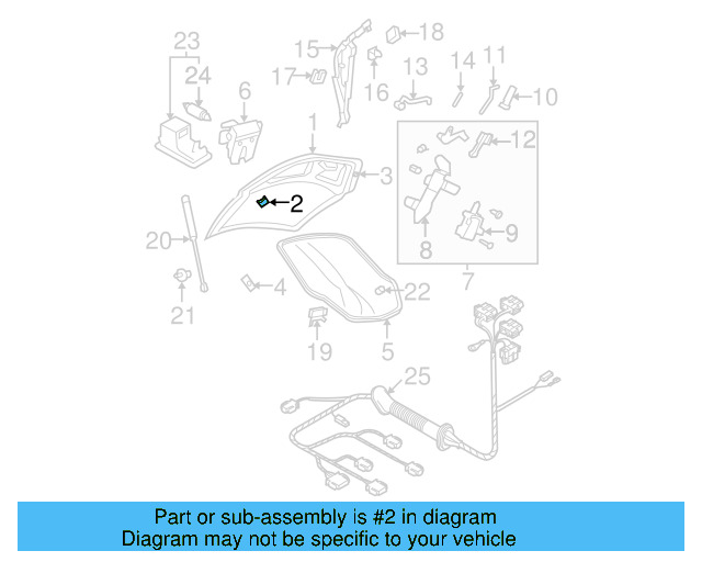 Deck Lid Stop Buffer 1C0-827-525-B - View 14