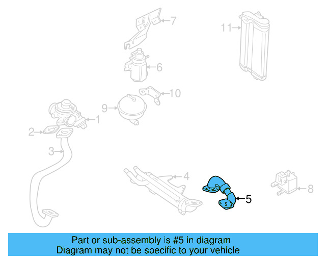 Egr Pipe 038-131-521-E - View 12