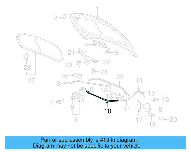 Release Cable 5N0-823-531-A - View 5