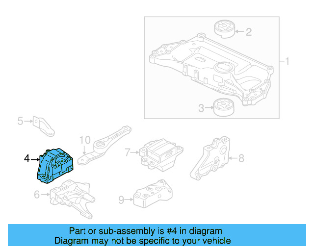 Motor Mount 1K0-199-262-CN - View 6
