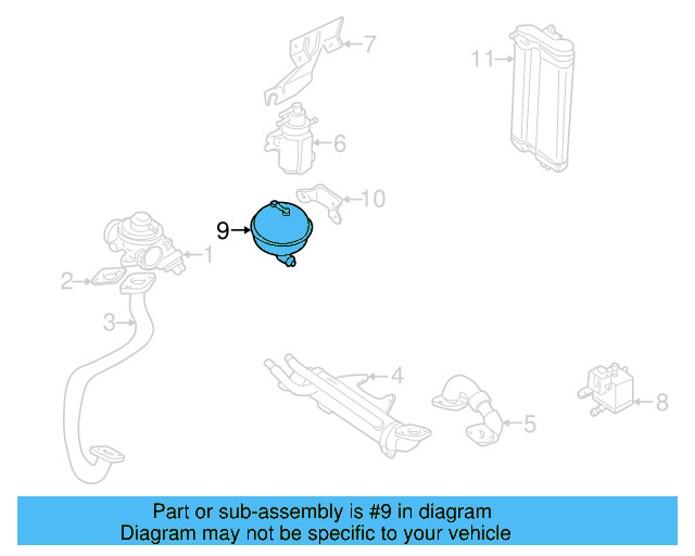 Vacuum Reservoir 038-129-807 - View 7