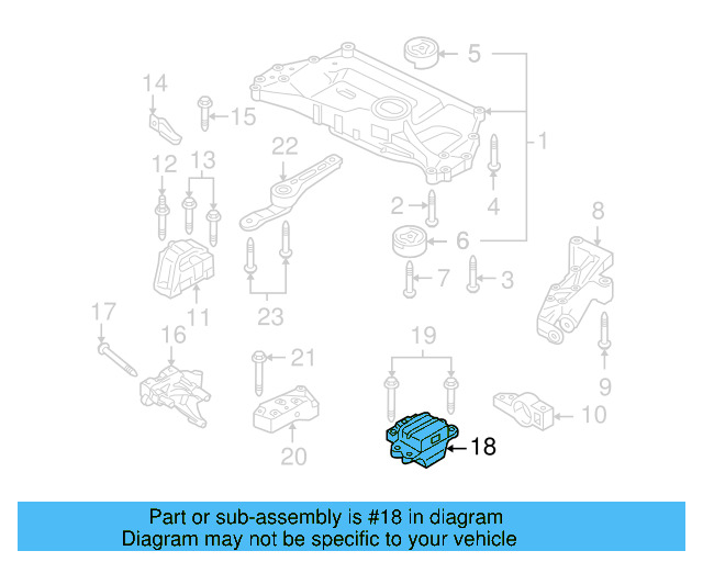 Mount 1K0-199-555-T - View 3