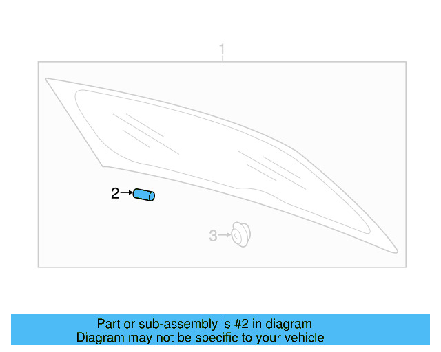 Lift Gate Glass Spacer 6R6-845-237 - View 9