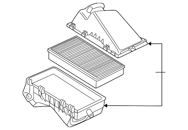 Air Cleaner Assembly 1J0-129-607-AH - View 5