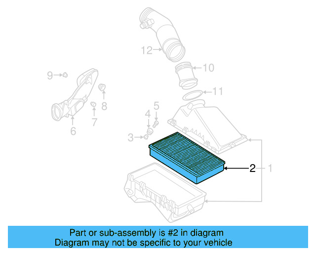Air Filter 1J0-129-620 - View 11