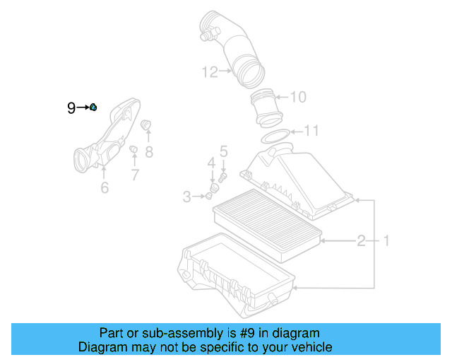 Intake Pipe Bushing 1K0-129-734-B - View 9