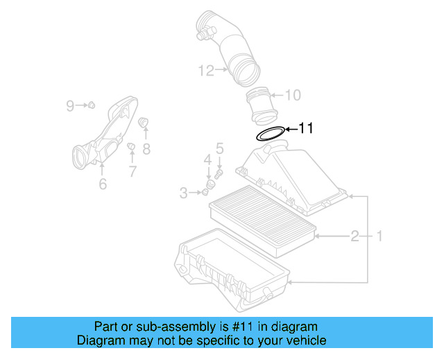 Air Mass Sensor Seal 357-129-625-A - View 28