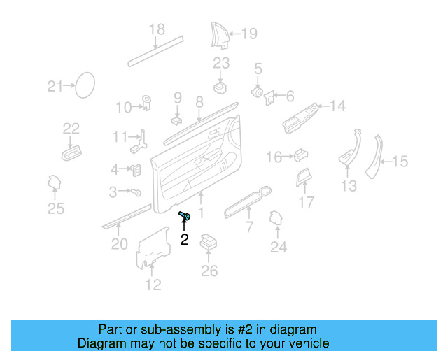 Door Trim Panel Screw N-907-397-03 - View 13