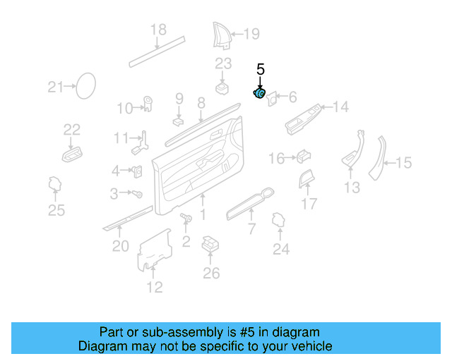 Door Trim Panel Fastener 6Q0-868-246-A - View 14