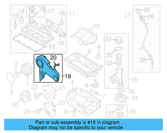 Upper Timing Cover 03P-109-107 - View 11