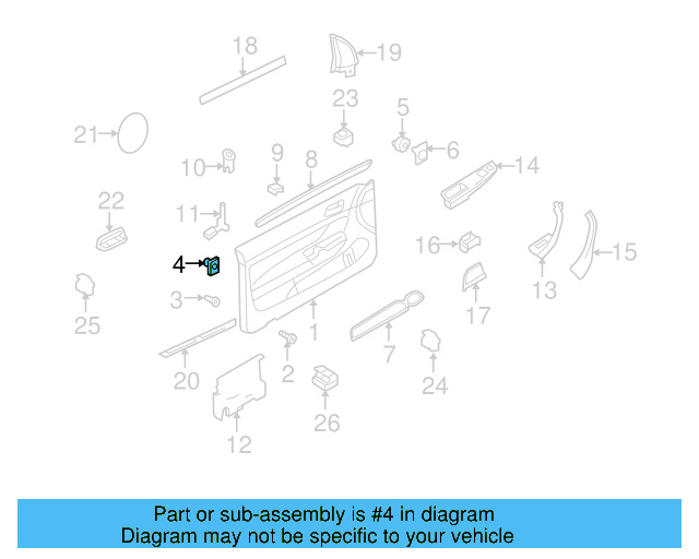 Speaker Grille 1K1-868-158-3U6 - View 2
