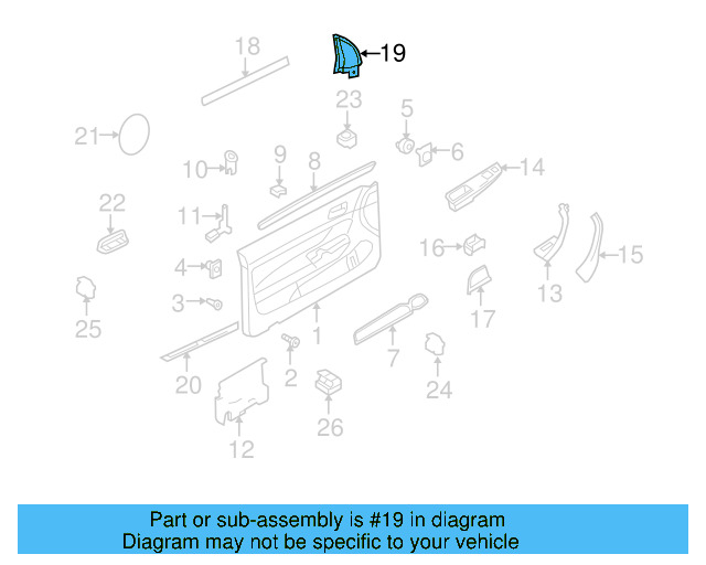Corner Trim 1K0-837-974-P-9B9 - View 3