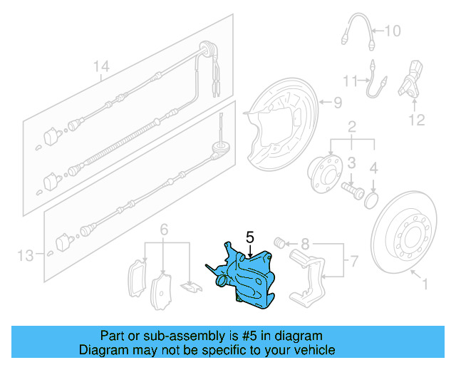 Disc Brake Caliper 1K0-615-423-M - View 15