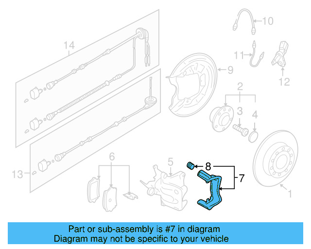 Caliper Mount 1K0-615-425-AC - View 12