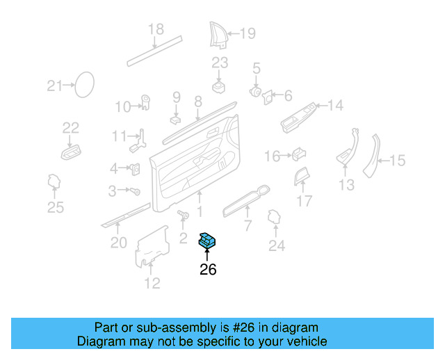 Window Switch 1K3-959-857-C-REH - View 9