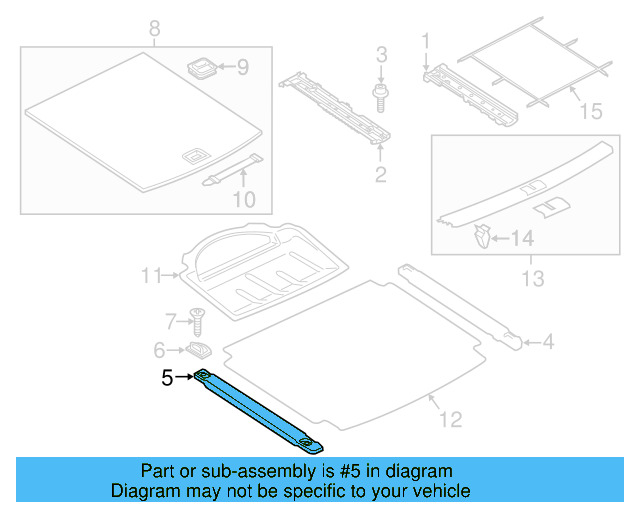 Side Rail 7P0-863-599-A - View 4