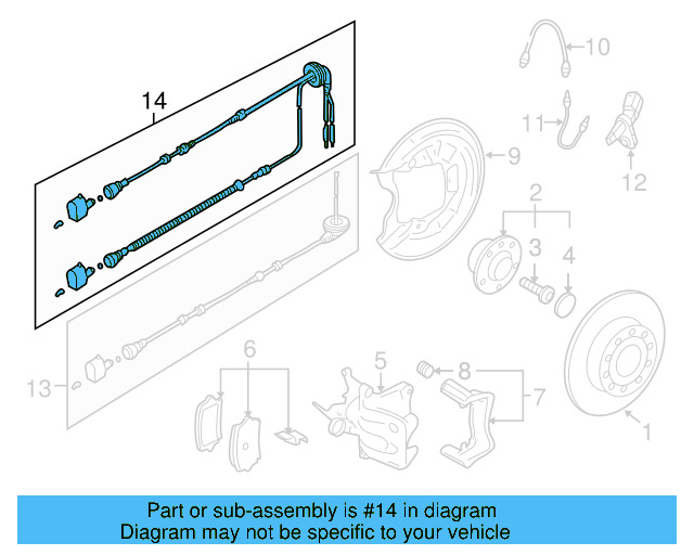 ABS Sensor Wire 1K0-927-904-AS - View 11