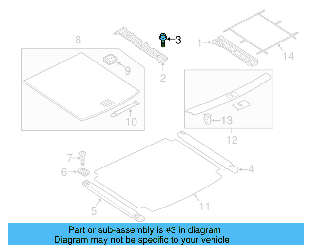 Side Rail Screw N-909-589-04 - View 3