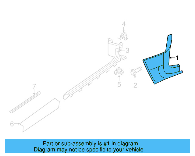 Kick Panel Trim 5C1-863-484-PX7 - View 7