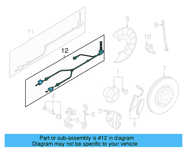 ABS Sensor Wire 1K0-927-903-R - View 11