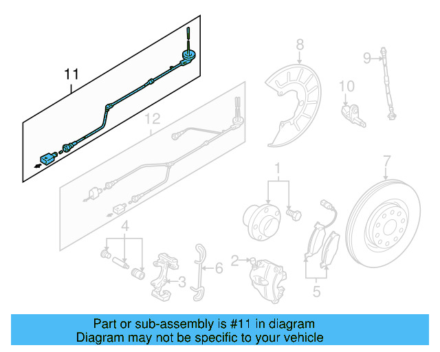 ABS Sensor Wire 1J0-927-903-E - View 5