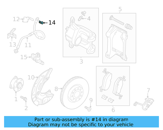 Brake Hose Retainer Clip 191-611-715 - View 5