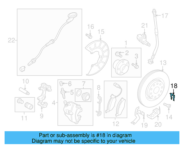 Brake Hose Retainer Clip 191-611-715 - View 7