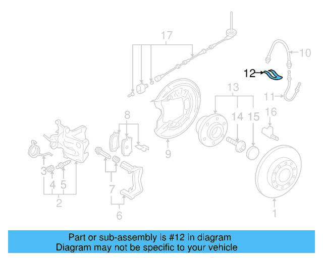 Brake Hose Retainer Clip 191-611-715 - View 71