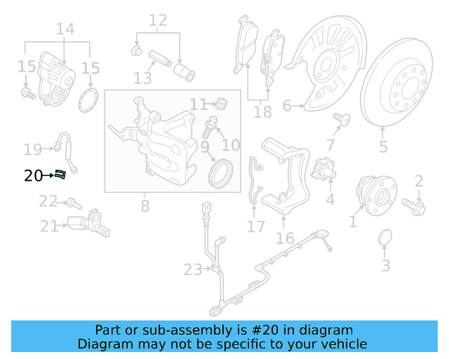 Brake Hose Retainer Clip 191-611-715 - View 14