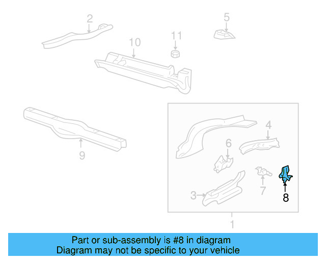 Muffler Bracket 191-803-545-A - View 4