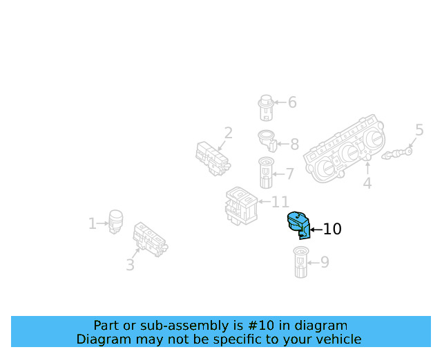 Power Outlet Cap 1K0-919-341-J-9B9 - View 16