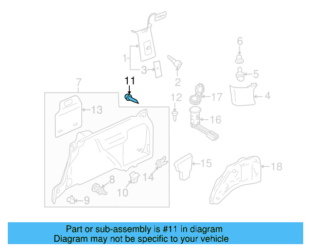 Hood Release Handle Screw N-905-488-03 - View 4
