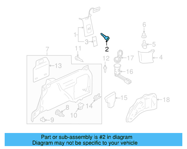 Windshield Pillar Trim Screw N-106-768-01 - View 7