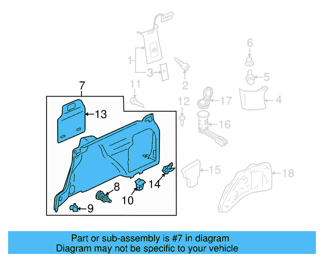 Scuff Plate Retainer 1J0-863-265 - View 8