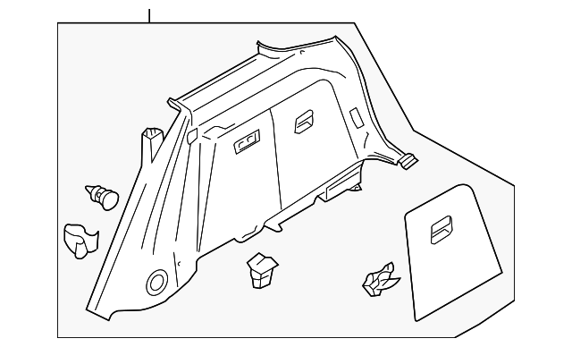 Quarter Trim Assembly 7L6-867-040-AC-NWK