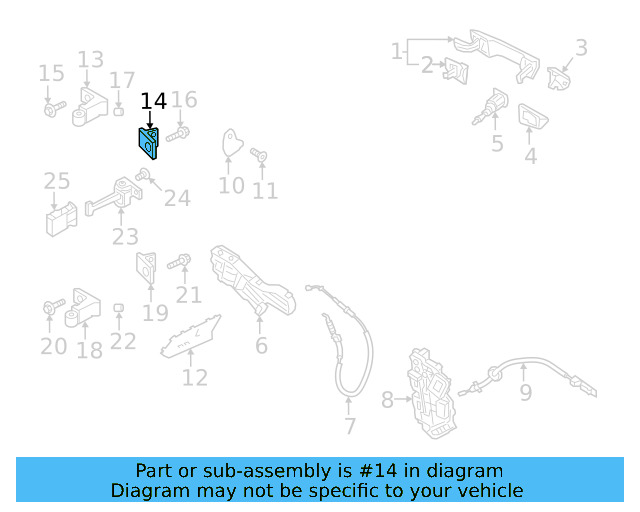 Upper Hinge 8X0-831-404-E - View 22