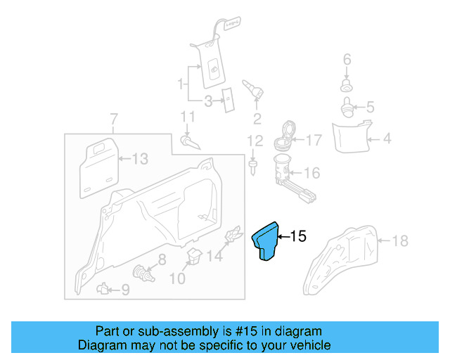 Quarter Trim Assembly Screw N-908-195-01 - View 5