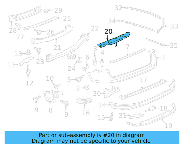 Bumper Impact Absorber 7P6-807-256-H - View 11