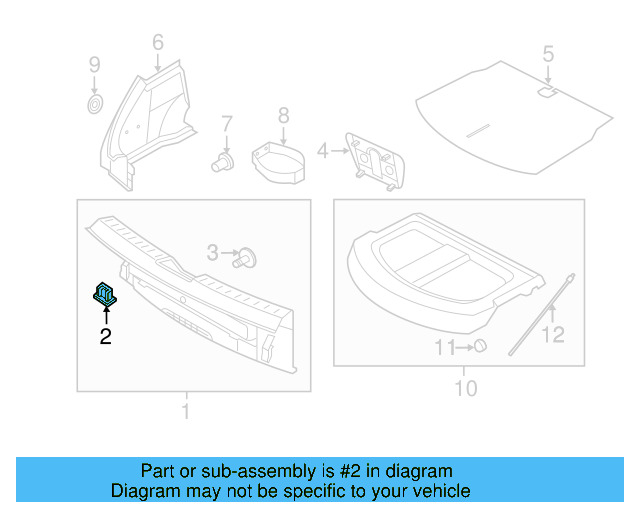 Rear Body Trim Clip 373-867-646 - View 22