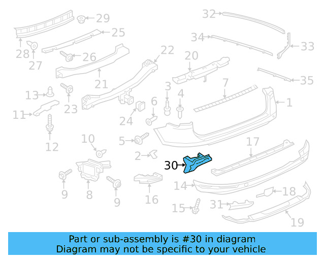 Bumper Cover Support Rail 7P6-807-573-A - View 7