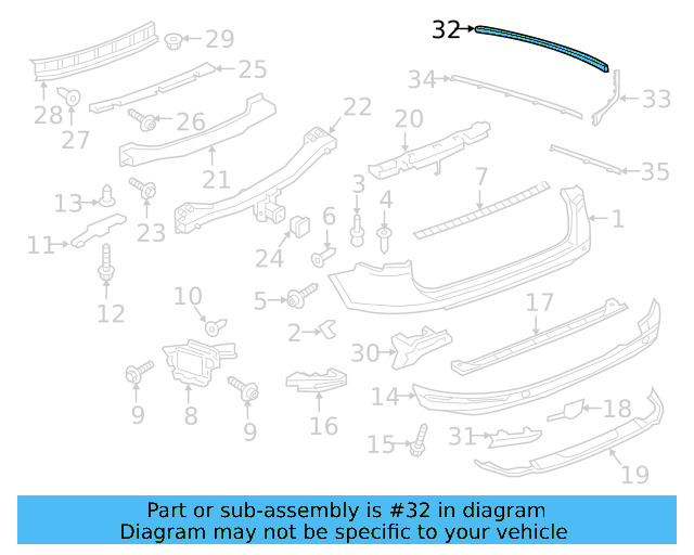 Molding 7P6-853-835 - View 3