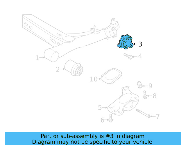 Stub Axle 5QM-501-117-A - View 6